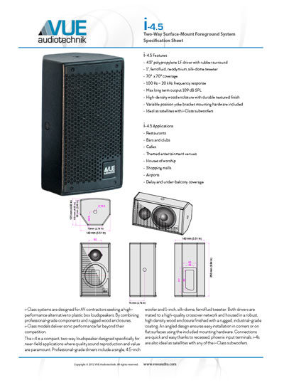 i-4.5 Compact Foreground System Data Sheet (pdf)