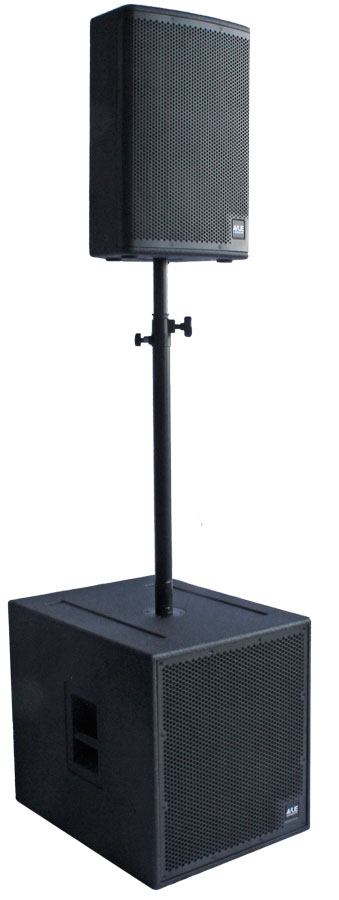 a-8 atop an as-115 subwoofer