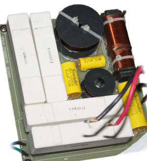 a-8 crossover utilizing very high power components and hand hand wound inductors