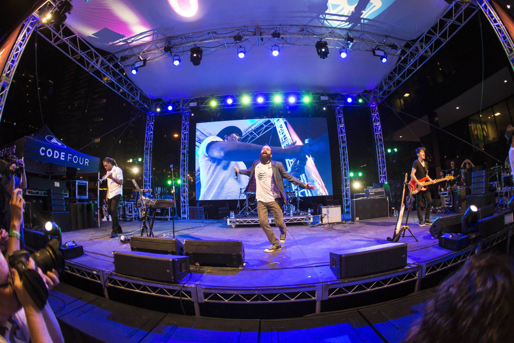 Capital Cities performs at Skyline Park as a part of MLS All-Star week. Photo by: Isaiah J. Downing-USA TODAY Sports