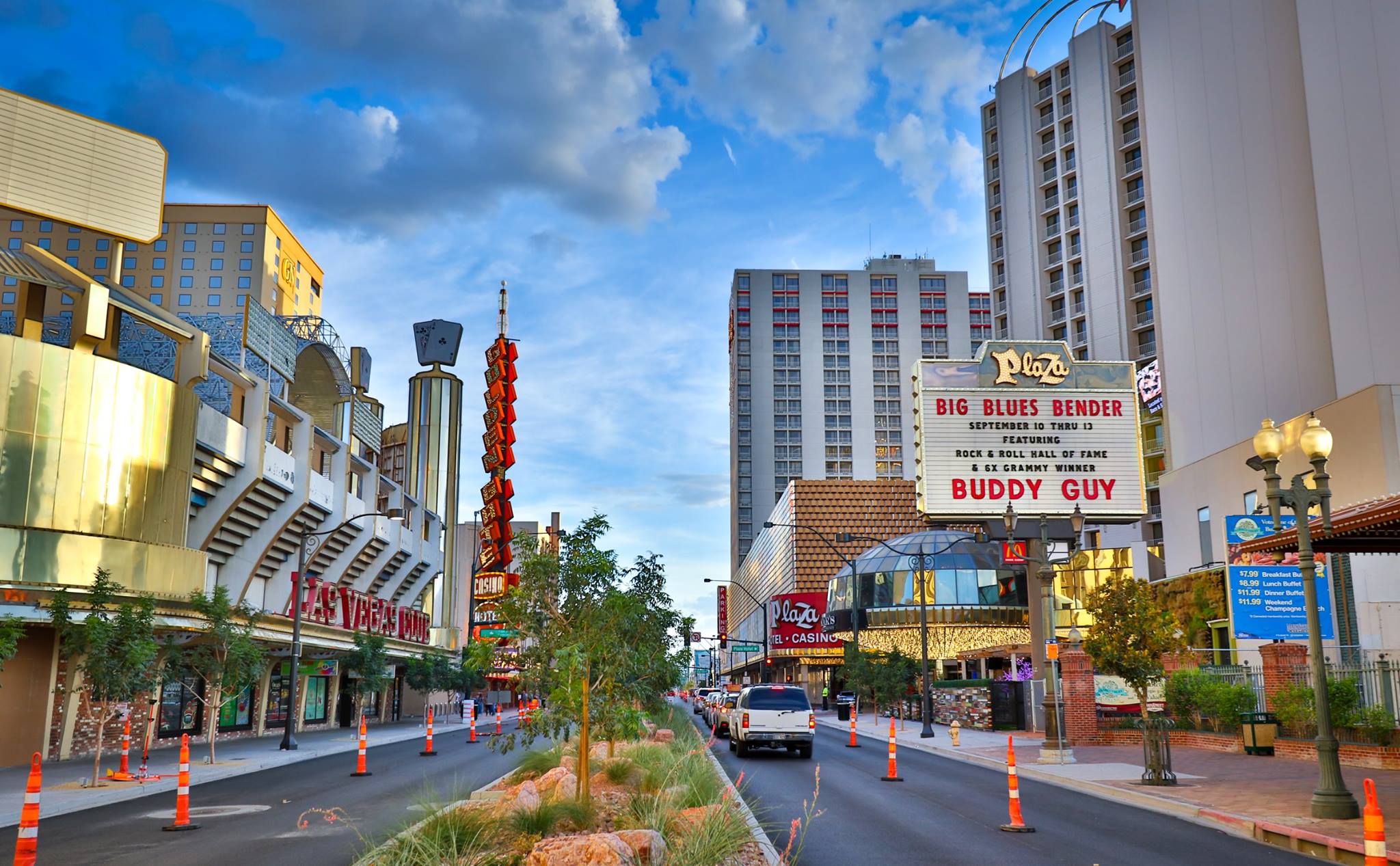 Street VUE of Las Vegas Big Blue Bender entrance.