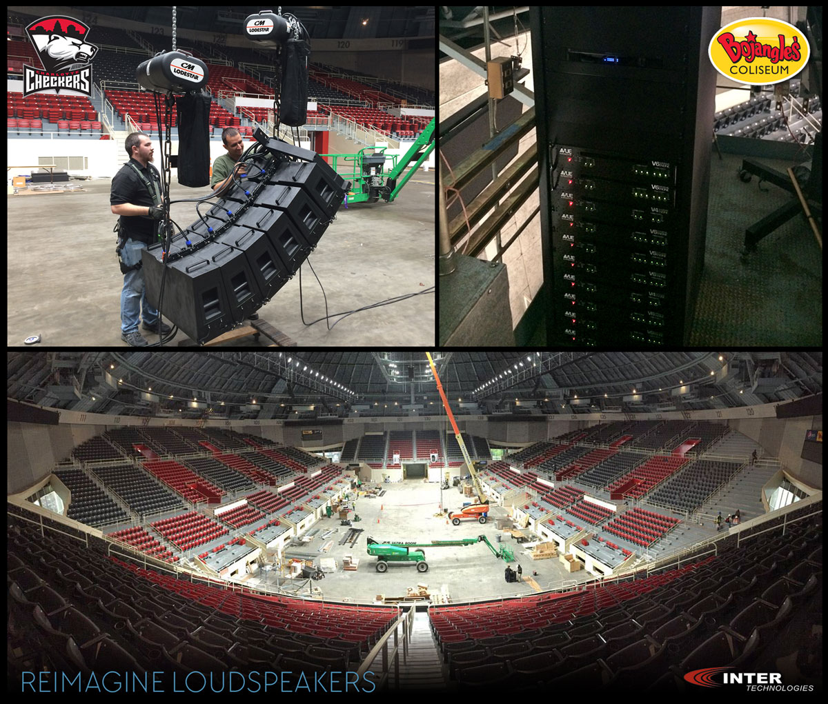 Bojangles' Colosseum during the commissioning.